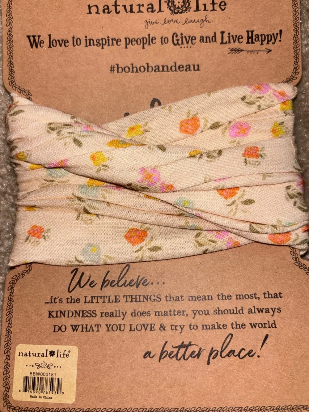 Natural Life boho Bandai hair band
